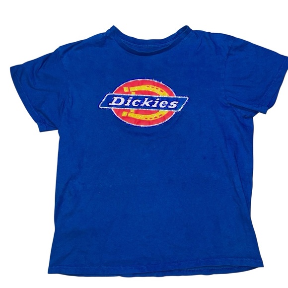 Dickies Blue Short Sleeve Tee with reworked logo Logo - Picture 4 of 5